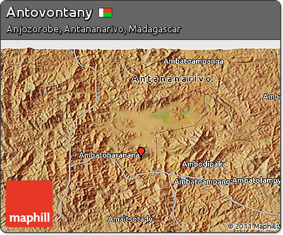 Satellite 3D Map of Antovontany