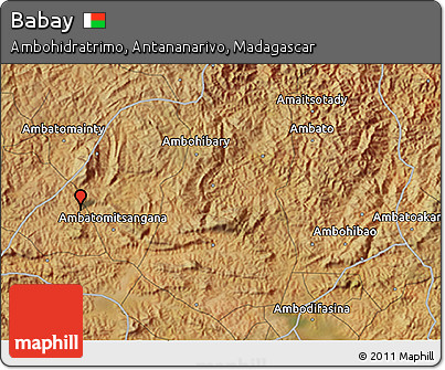 Satellite 3D Map of Babay