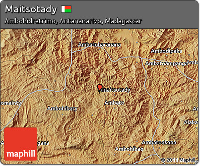 Satellite 3D Map of Maitsotady