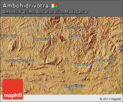 Satellite 3D Map of Ambohidrivotra