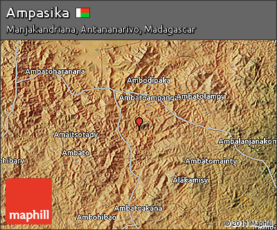 Satellite 3D Map of Ampasika