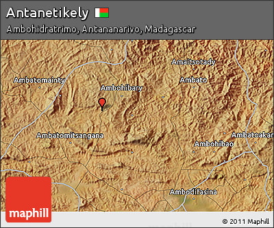 Satellite 3D Map of Antanetikely