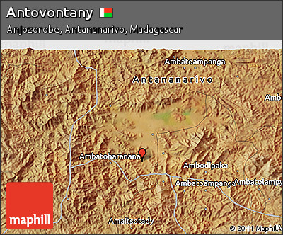 Satellite 3D Map of Antovontany