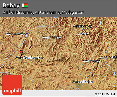 Satellite 3D Map of Babay