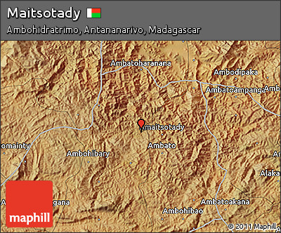 Satellite 3D Map of Maitsotady