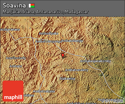 Satellite 3D Map of Soavina