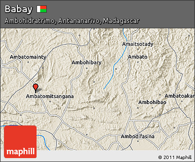 Shaded Relief 3D Map of Babay