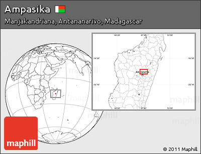 Blank Location Map of Ampasika