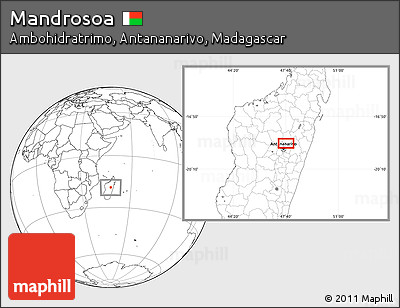 Blank Location Map of Mandrosoa