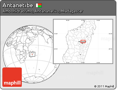 Blank Location Map of Antanetibe