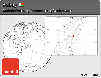 Blank Location Map of Babay