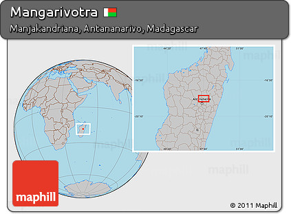 Gray Location Map of Mangarivotra