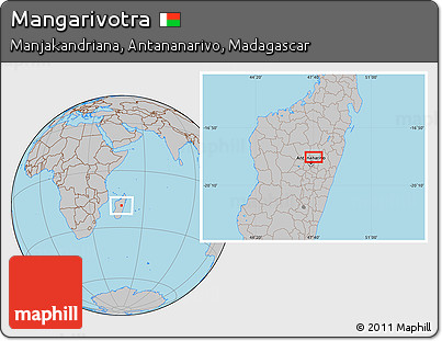 Gray Location Map of Mangarivotra