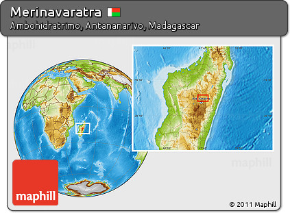 Physical Location Map of Merinavaratra