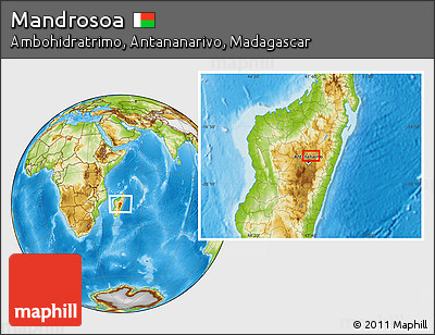 Physical Location Map of Mandrosoa