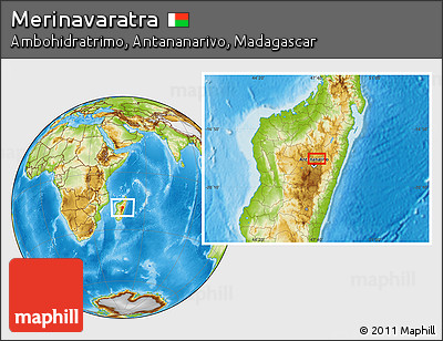 Physical Location Map of Merinavaratra