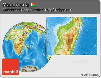 Physical Location Map of Mandrosoa