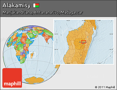 Political Location Map of Alakamisy
