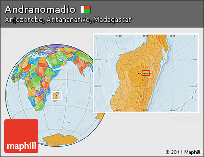 Political Location Map of Andranomadio