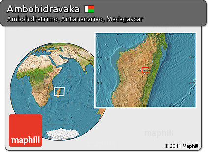 Satellite Location Map of Ambohidravaka