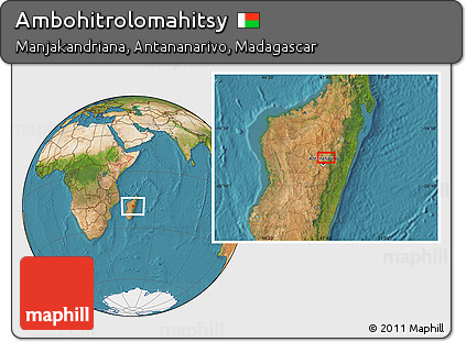 Satellite Location Map of Ambohitrolomahitsy