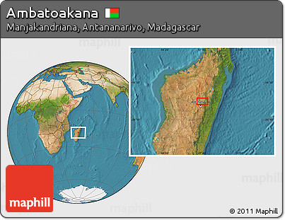 Satellite Location Map of Ambatoakana