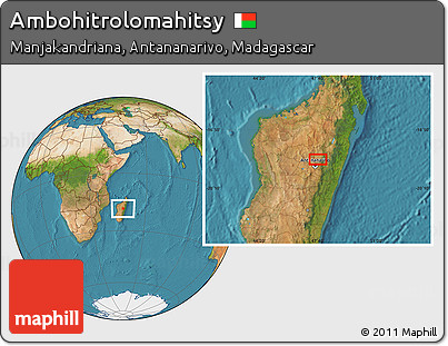 Satellite Location Map of Ambohitrolomahitsy