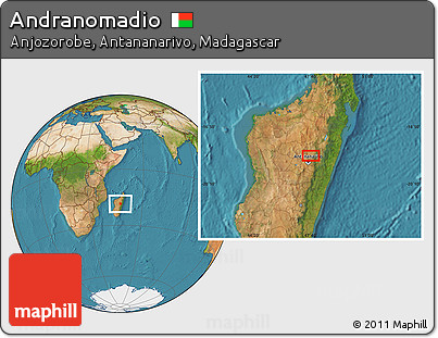 Satellite Location Map of Andranomadio