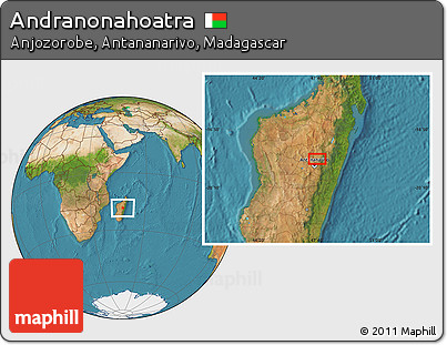 Satellite Location Map of Andranonahoatra