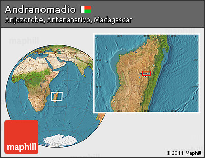 Satellite Location Map of Andranomadio