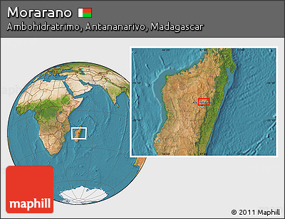 Satellite Location Map of Morarano