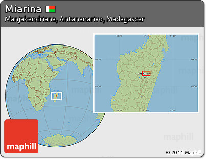Savanna Style Location Map of Miarina