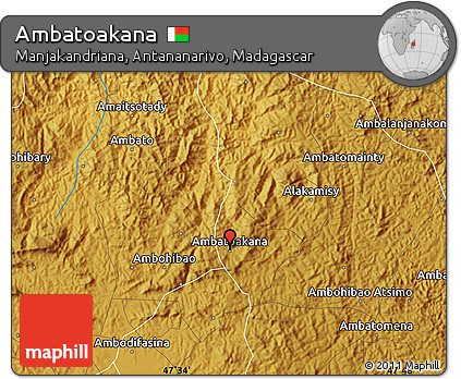 Physical Map of Ambatoakana