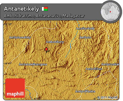 Physical Map of Antanetikely