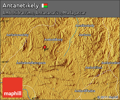 Physical Map of Antanetikely