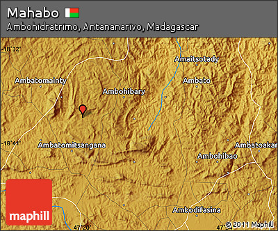 Physical Map of Mahabo