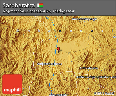 Physical Map of Sarobaratra