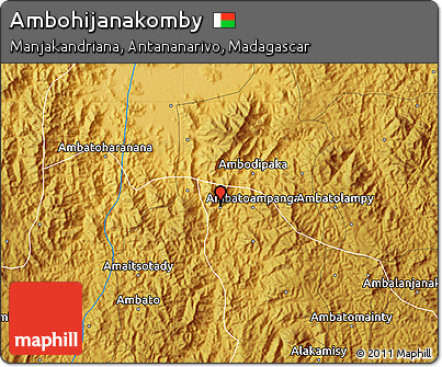 Physical Map of Ambohijanakomby