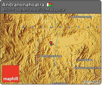 Physical Map of Andranonahoatra