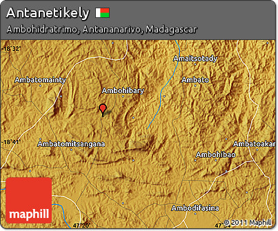 Physical Map of Antanetikely
