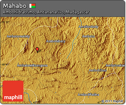 Physical Map of Mahabo