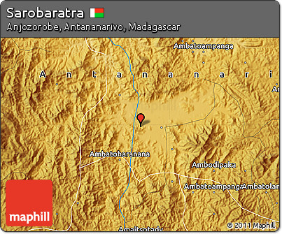Physical Map of Sarobaratra