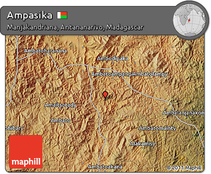 Satellite Map of Ampasika