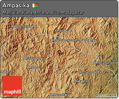 Satellite Map of Ampasika