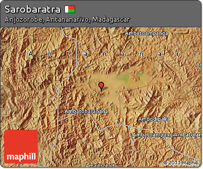 Satellite Map of Sarobaratra