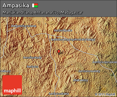 Satellite Map of Ampasika