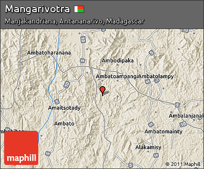Shaded Relief Map of Mangarivotra