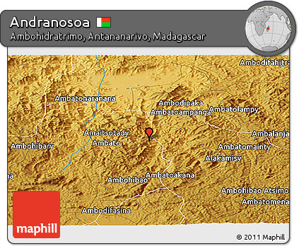 Physical Panoramic Map of Andranosoa