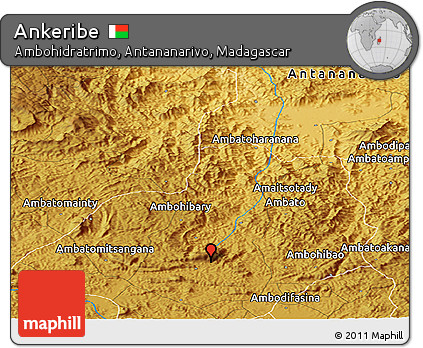 Physical Panoramic Map of Ankeribe