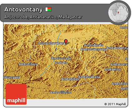 Physical Panoramic Map of Antovontany